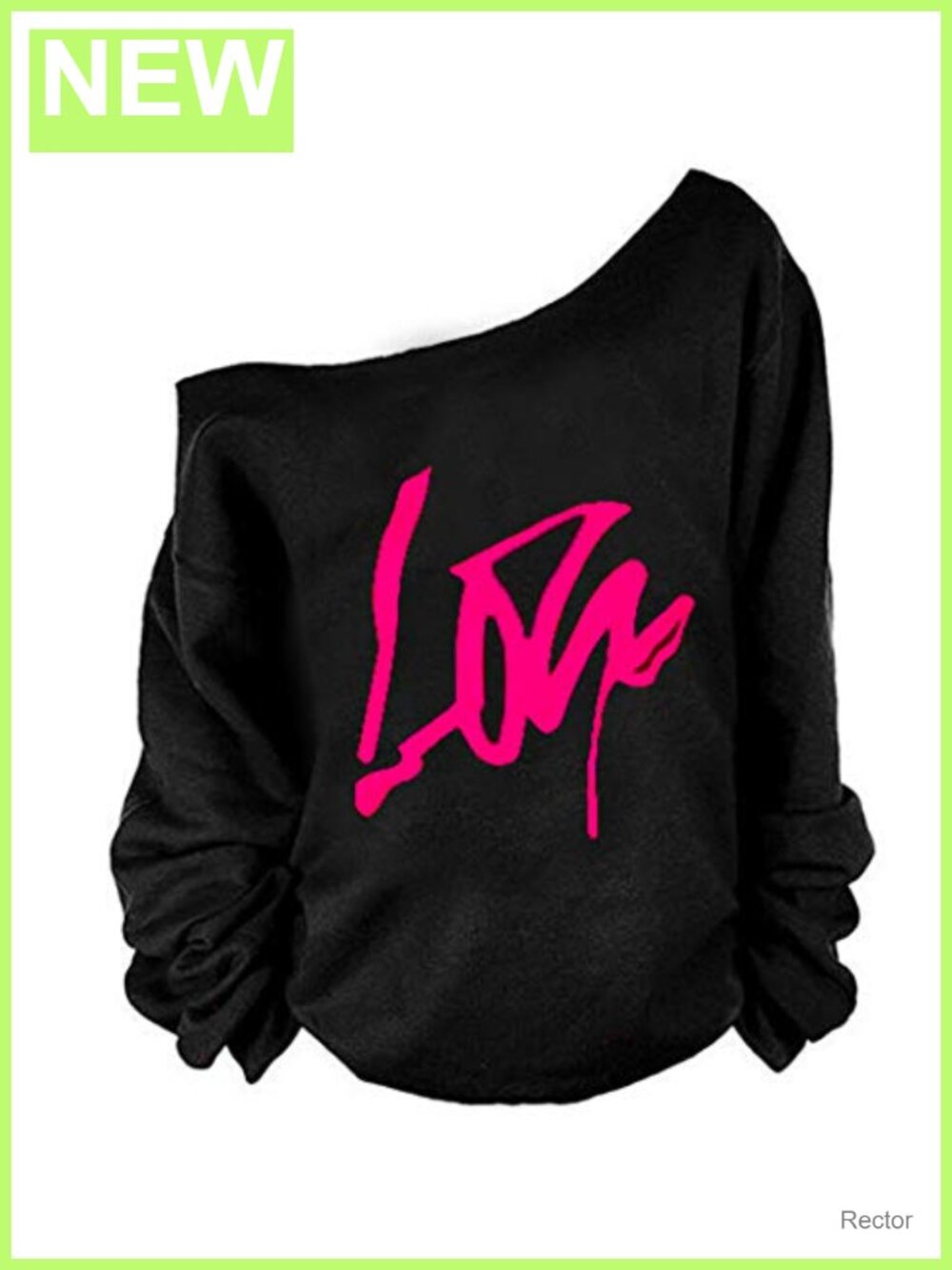 Lips Print Off Shoulder Long Sleeve Slouchy Sweatshirt Plus Size Top